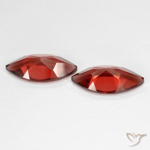 Pedras preciosas de Granada Piropo Vermelho escuro natural de 3.89 ct, Marquesa, VVS-VS