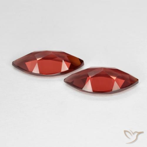 Pedras preciosas de Granada Piropo Vermelho Escarlate Profundo natural de 3.77 ct, Marquesa, VVS-VS