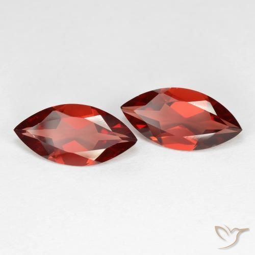 Pedras preciosas de Granada Piropo Vermelho escuro natural de 3.35 ct, Marquesa, VVS-VS