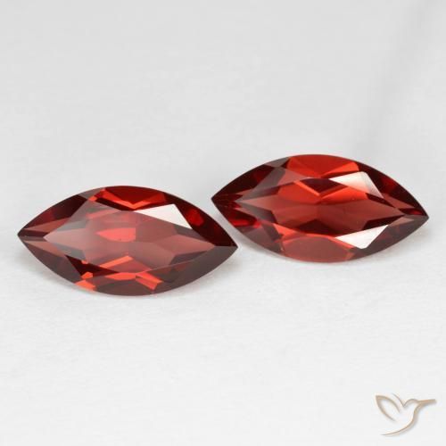 Pedras preciosas de Granada Piropo Vermelho escuro natural de 4.21 ct, Marquesa, VVS-VS