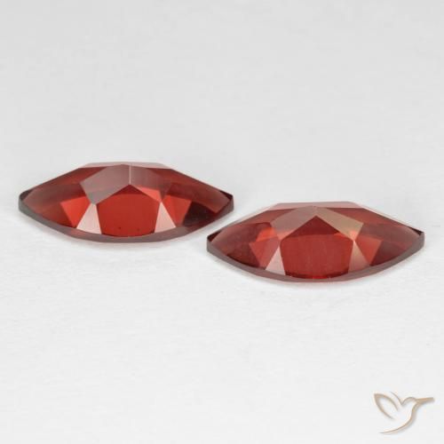 Pedras preciosas de Granada Piropo Vermelho escuro natural de 4.21 ct, Marquesa, VVS-VS
