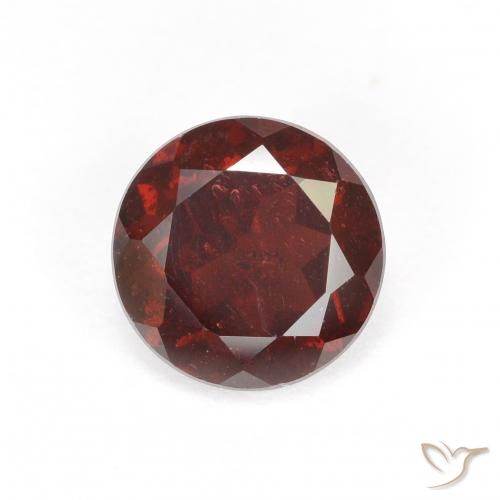 Granada Piropo Vermelho escuro Natural 1.70ct, Corte Redondo, VS