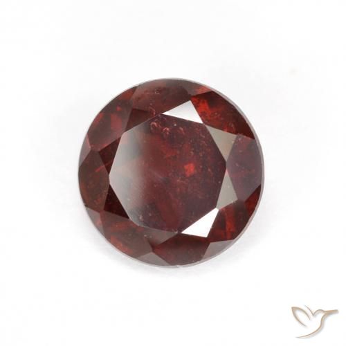 Granada Piropo Vermelho escuro Natural 1.70ct, Corte Redondo, VS