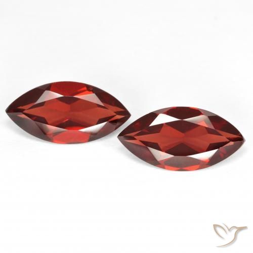 3.75ctw Natural vermelho médio Granada Piropo, Marquesa, VS