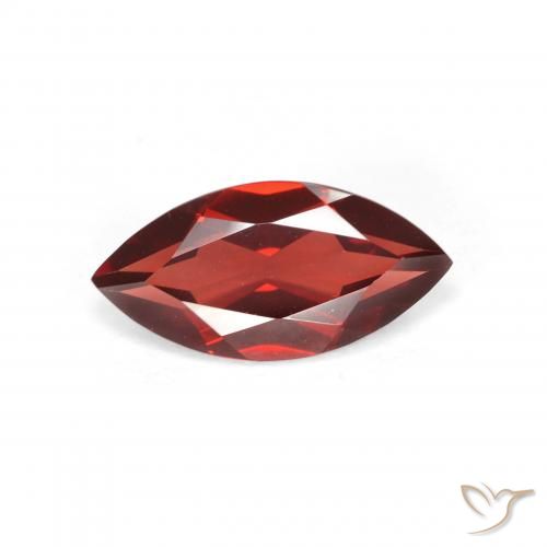 2.01ct Natural groselha vermelha Granada Piropo, Marquesa, VVS-VS