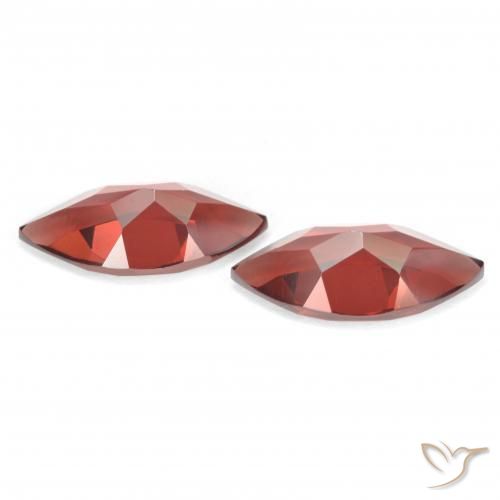 Pedras preciosas de Granada Piropo vermelho médio natural de 4.00 ct, Marquesa, VVS-VS