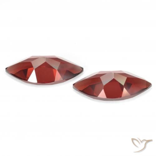 Pedras preciosas de Granada Piropo Sangria Tinto natural de 4.09 ct, Marquesa, VVS-VS