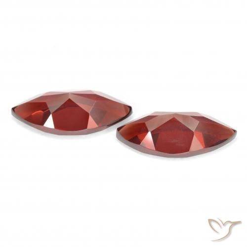 Pedras preciosas de Granada Piropo vermelho médio natural de 4.17 ct, Marquesa, VVS-VS