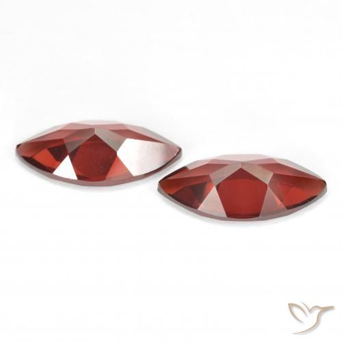 Pedras preciosas de Granada Piropo Sangria Tinto natural de 3.89 ct, Marquesa, VVS-VS
