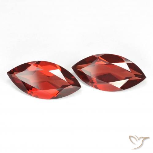Pedras preciosas de Granada Piropo Sangria Tinto natural de 3.83 ct, Marquesa, VVS-VS