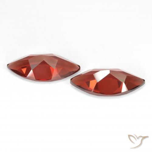 Pedras preciosas de Granada Piropo vermelho médio natural de 3.77 ct, Marquesa, VVS-VS