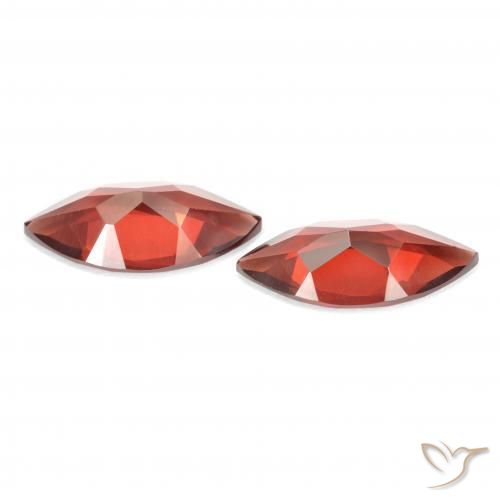 Pedras preciosas de Granada Piropo Sangria Tinto natural de 3.43 ct, Marquesa, VVS-VS