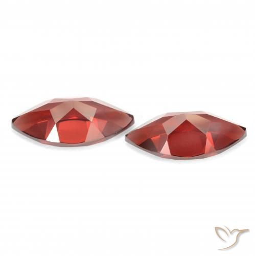 Pedras preciosas de Granada Piropo Sangria Tinto natural de 4.47 ct, Marquesa, VVS-VS