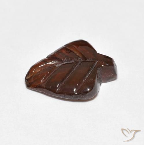 Granada piropo laranja natural 2,92ct, forma extravagante, translúcido