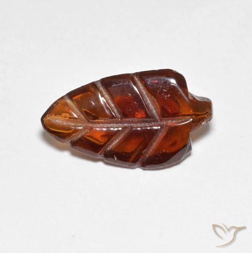 Granada Piropo Laranja escuro Natural 3.26ct, Chique, Translúcido