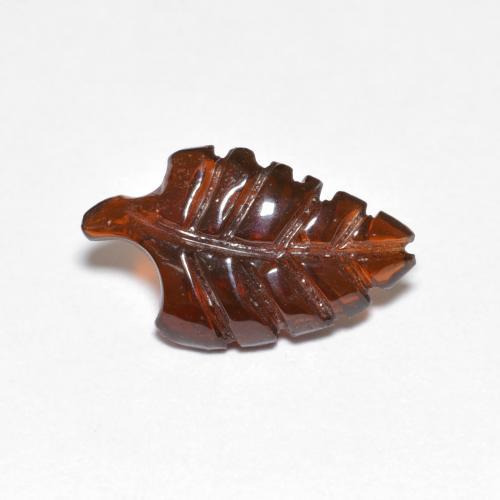 Granada piropo laranja natural 2,45ct, forma extravagante, translúcido