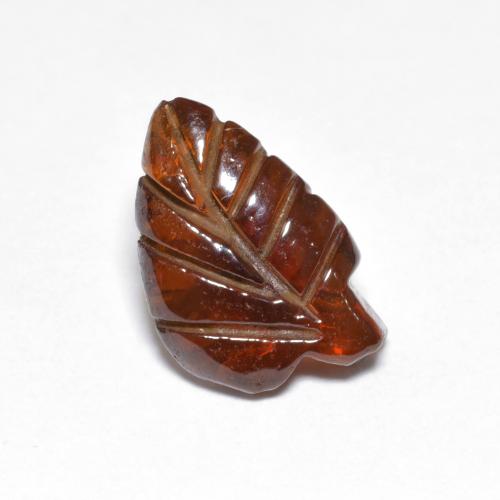 Granada piropo laranja natural 3,35ct, forma extravagante, translúcido