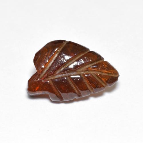 Granada piropo laranja natural 3,35ct, forma extravagante, translúcido