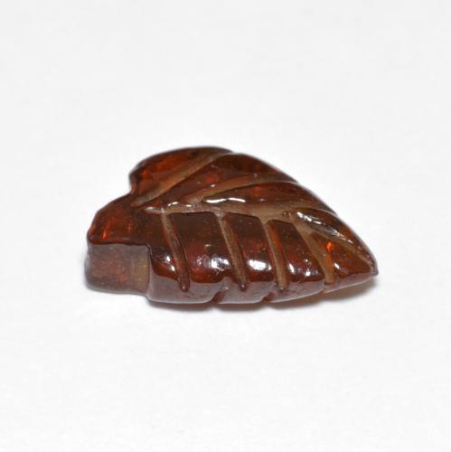 Granada piropo laranja natural 3,35ct, forma extravagante, translúcido