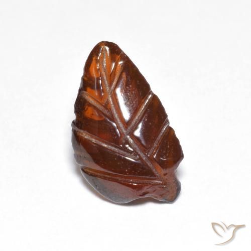 Granada Piropo Laranja escuro Natural 3.08ct, Chique, Translúcido
