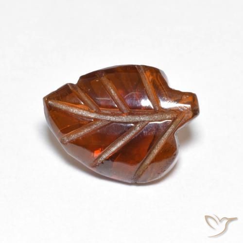 Granada Piropo laranja avermelhado Natural 3.17ct, Chique, Translúcido