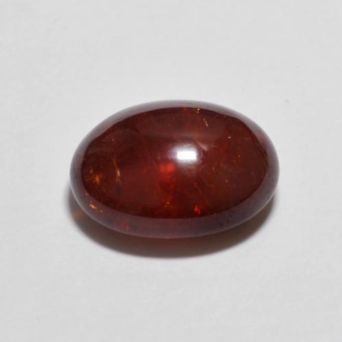 Granada piropo vermelho natural 6,13ct, corte oval, translúcido