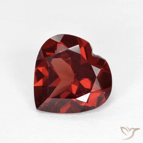 1.71ct Natural Vermelho escuro Granada Piropo, Coração, VVS