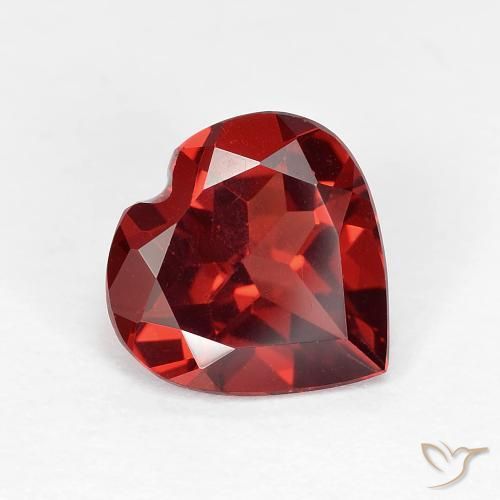1.80ct Natural vermelho médio Granada Piropo, Coração, VVS