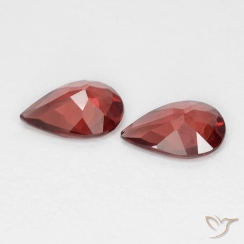 Pedras preciosas de Granada Piropo Vermelho escuro natural de 1.20 ct, Formato de pêra, VS