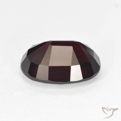 Granada piropo vermelho natural 6,22ct, corte oval, VVS-VS