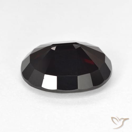 Granada Piropo vermelho mogno Natural 7.91ct, oval, VVS-VS