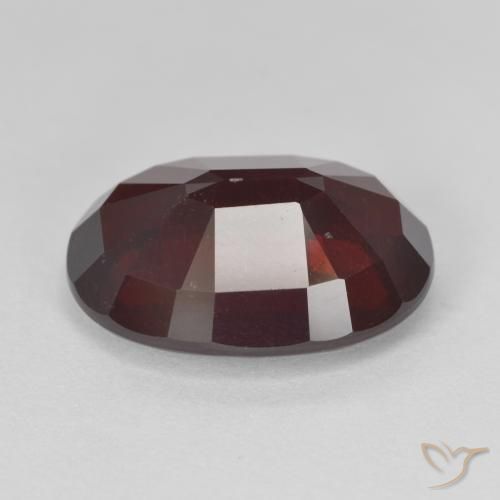 Granada Piropo vermelho escuro Natural 9.63ct, Corte Oval, VS