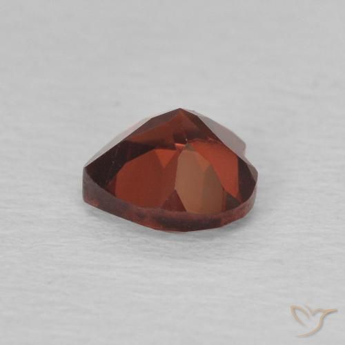 Granada Piropo groselha vermelha Natural 0.69ct, Coração, VVS-VS