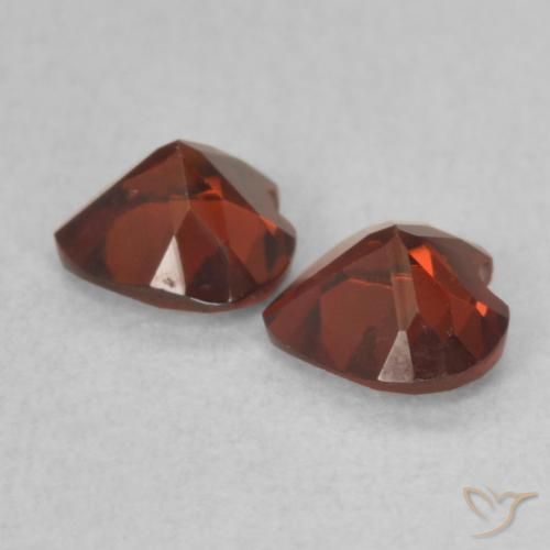 Pedras preciosas de Granada Piropo Sangria Tinto natural de 1.01 ct, Coração, VVS-VS