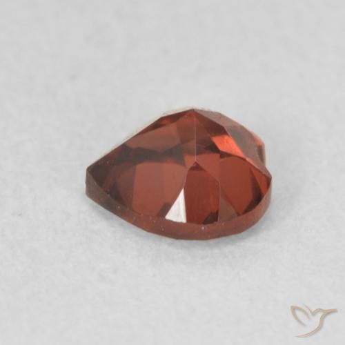 Granada Piropo Vermelho escarlate Natural 0.66ct, Coração, VVS