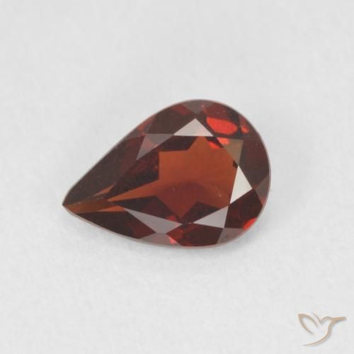 0.73ct Natural Sangria Tinto Granada Piropo, Formato de pêra, VVS-VS