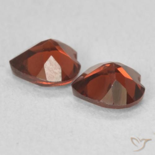 Pedras preciosas de Granada Piropo Vermelho brilhante natural de 1.01 ct, Coração, VVS-VS