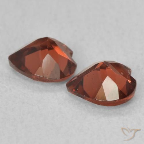 Pedras preciosas de Granada Piropo Vermelho Escarlate Profundo natural de 1.04 ct, Coração, VS