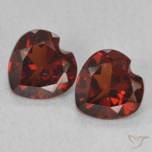 1.07ctw Natural Vermelho escuro Granada Piropo, Coração, VS