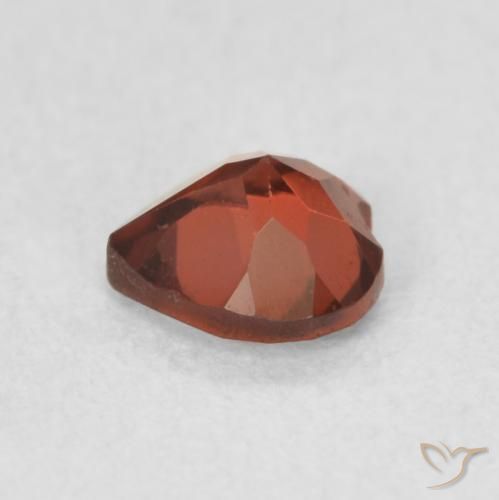 Granada Piropo Medium Dark-Red Natural 0.61ct, Coração, VS