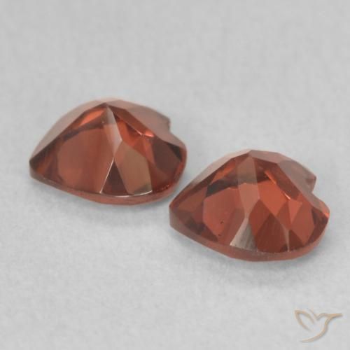 Pedras preciosas de Granada Piropo Vermelho brilhante natural de 1.11 ct, Coração, VVS-VS