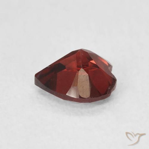 Granada Piropo groselha vermelha Natural 0.60ct, Coração, VVS