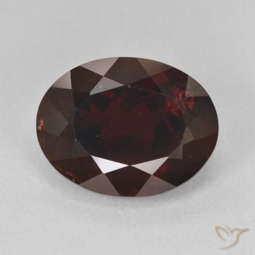 9.43ct Natural vermelho escuro Granada Piropo, oval, VS-SI
