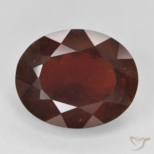 21.11ct Natural Vermelho escuro Granada Piropo, oval, VS-SI