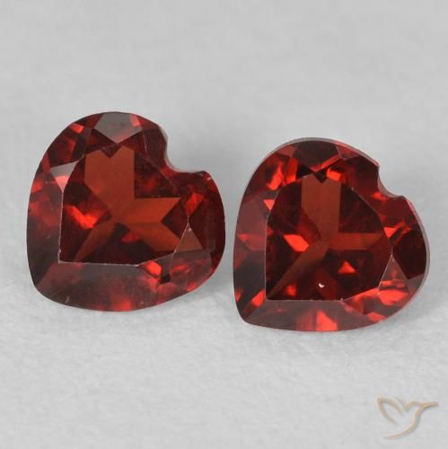 1.02ctw Natural Vermelho escuro Granada Piropo, Coração, VVS-VS