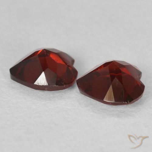 Pedras preciosas de Granada Piropo Sangria Tinto natural de 1.07 ct, Coração, VS