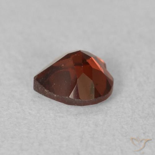 Granada Piropo groselha vermelha Natural 0.64ct, Coração, VS