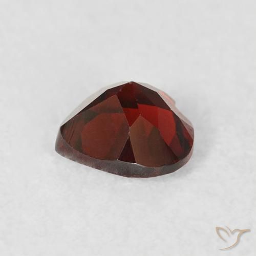 Granada Piropo vermelho médio Natural 0.58ct, Coração, VS