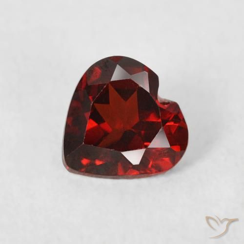 0.57ct Natural groselha vermelha Granada Piropo, Coração, VS