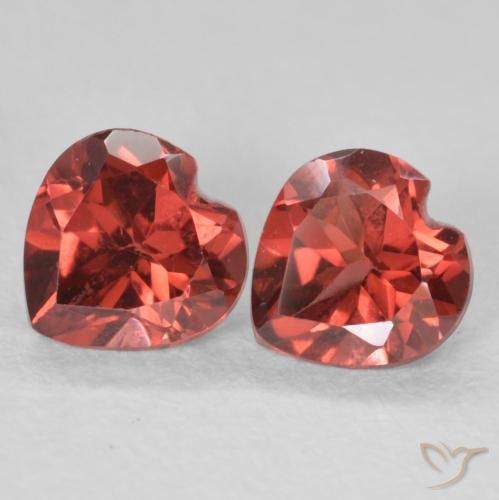 1.19ctw Natural Vermelho escuro Granada Piropo, Coração, VS